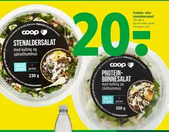 Coop 365 Protein eller stenaldersalat tilbud