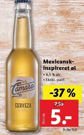 Lidl Mexicansk inspireret øl tilbud