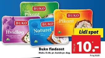Lidl Buko flødeost tilbud