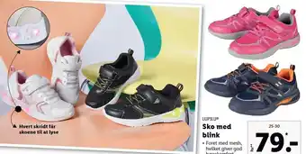Lidl Sko med blink tilbud