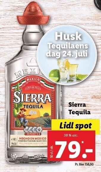 Lidl Sierra Tequila tilbud