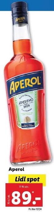 Lidl Aperol tilbud