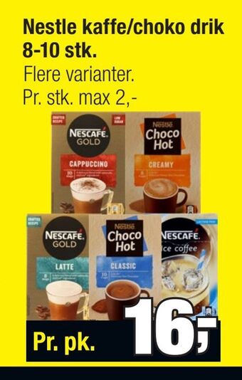 Calle Nestle kaffe/choko drik tilbud