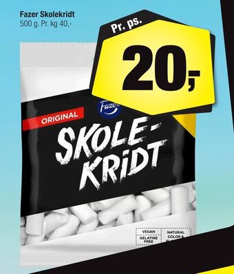 Calle Fazer Skolekridt tilbud