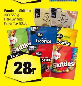 Calle Panda el. Skittles tilbud