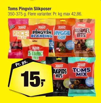 Calle Toms Pingvin Slikposer tilbud