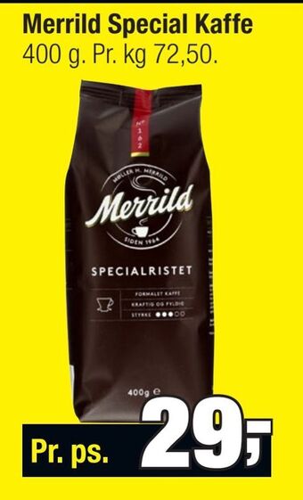 Calle Merrild Special Kaffe tilbud