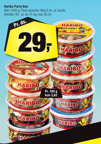 Calle Haribo Party Box tilbud