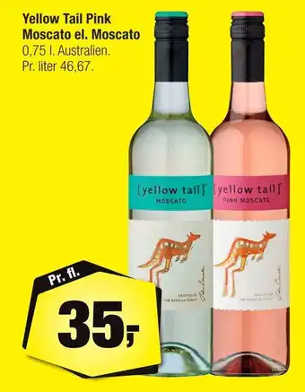 Calle Yellow Tail Pink Moscato el. Moscato tilbud