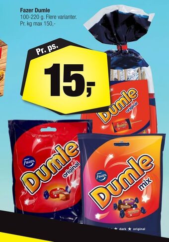 Calle Fazer Dumle tilbud