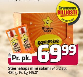 Fleggaard Stjernehaps mini salami tilbud