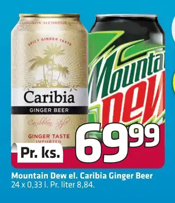 Fleggaard Mountain Dew el. Caribia Ginger Beer tilbud