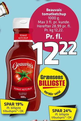 Fleggaard Beauvais tomatketchup tilbud