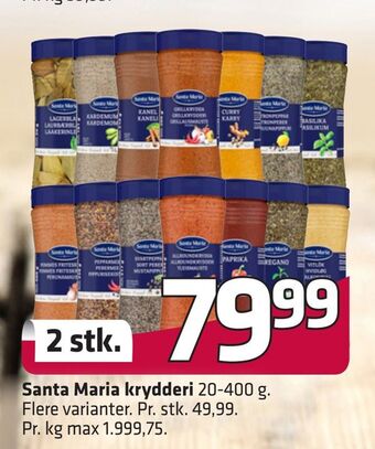 Fleggaard Santa Maria krydderi tilbud