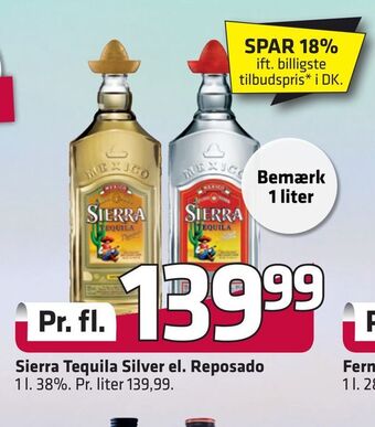 Fleggaard Sierra Tequila Silver el. Reposado tilbud