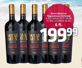 Fleggaard Rocca Maximus Negroamaro Zinfandel tilbud