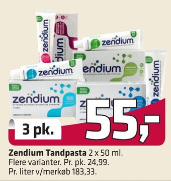 Fleggaard Zendium Tandpasta tilbud