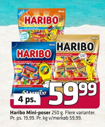 Fleggaard Haribo Mini-poser tilbud