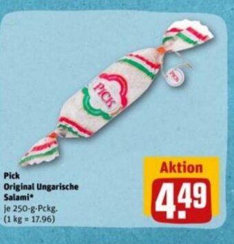 REWE DE Pick Original Ungarische Salami tilbud