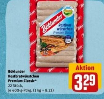 REWE DE Böklunder Rostbratwürstchen Premium Classic tilbud