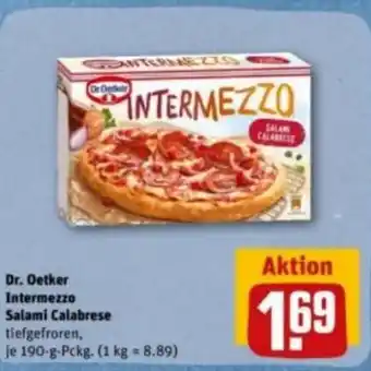 REWE DE Dr. Oetker Intermezzo Salami Calabrese tilbud
