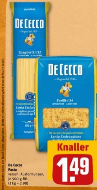 REWE DE De Cecco Pasta tilbud
