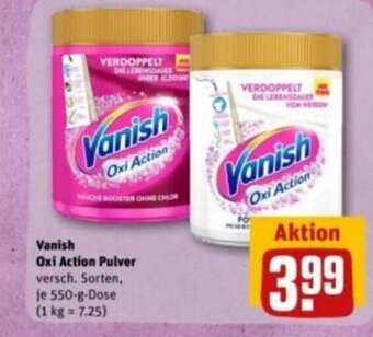 REWE DE Vanish Oxi Action Pulver tilbud