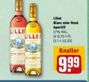 Lillet Blanc oder Rosé Aperitif