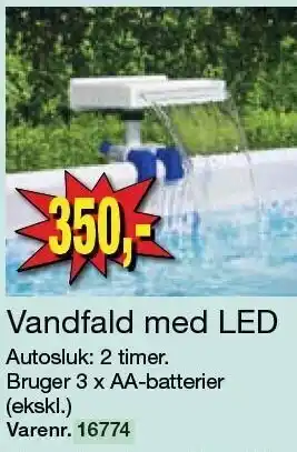 Harald Nyborg Vandfald m. LED tilbud