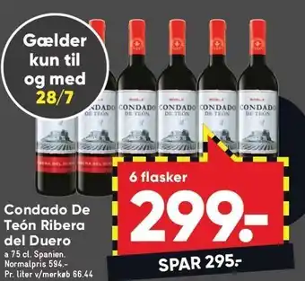 Bilka Condado De Teón Ribera del Duero - 6 fl. tilbud