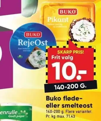 Bilka Fløde- el. smelteost tilbud