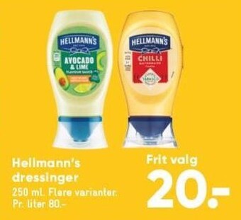 Bilka Hellmann's dressinger tilbud