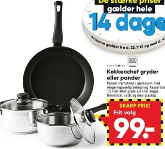 Køkkenchef gryder el. pander