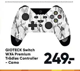 Bilka Gioteck switch trådløs controller - camo tilbud