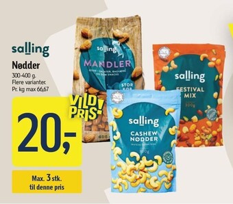 Føtex Nødder tilbud