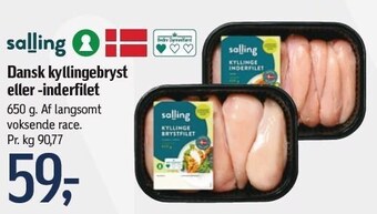 Føtex Dansk kyllingebryst el. inderfilet tilbud
