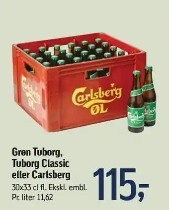 Føtex Grøn Tuborg, Tuborg Classic el. Carlsberg tilbud