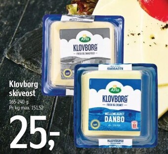 Føtex Klovborg skiveost tilbud