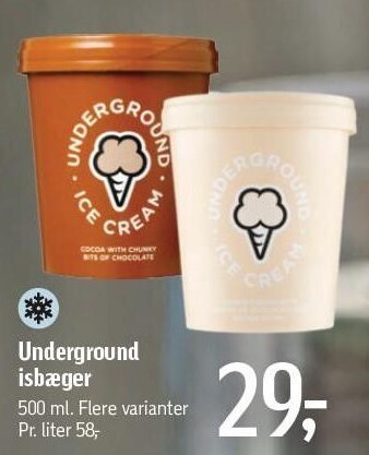 Føtex Underground isbæger tilbud