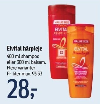 Føtex Elvital hårpleje tilbud