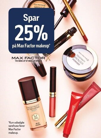 Føtex Spar 25% på Max Factor makeup tilbud