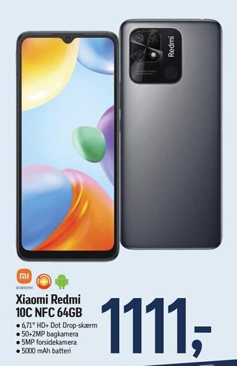 Føtex Xiaomi Redmi 10C NFC 64GB tilbud