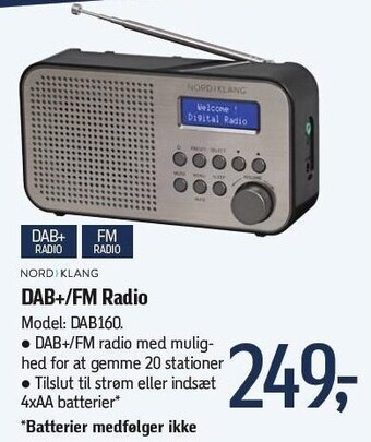 Føtex DAB+/FM Radio tilbud
