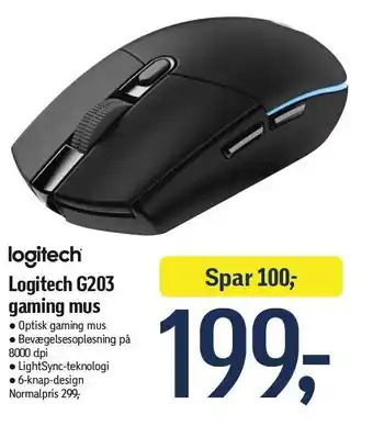 Logitech G203 Gaming mus
