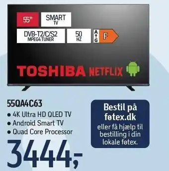 Føtex 55" 4K Ultra HD QLED Smart TV tilbud