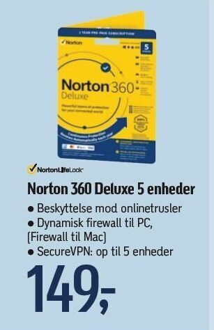 Føtex Norton 360 Deluxe 5 enheder tilbud