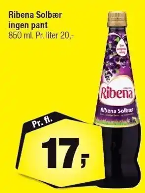 Calle Ribena solbær saft tilbud