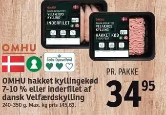 Hakket kyllingekød el. inderfilet