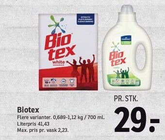 SPAR Biotex tilbud