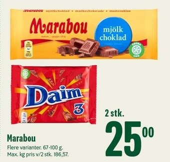 Min Købmand Marabou tilbud